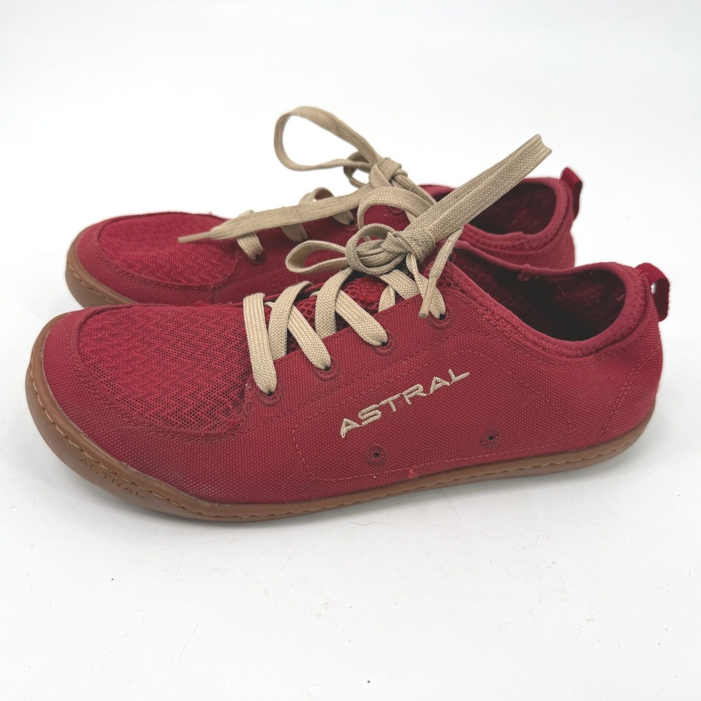 Astral Loyak Water Shoes Women 8 Red Barefoot Minimalist Kayak Boat Outdoors